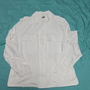CAbi White Lighthouse Inspired Jacket